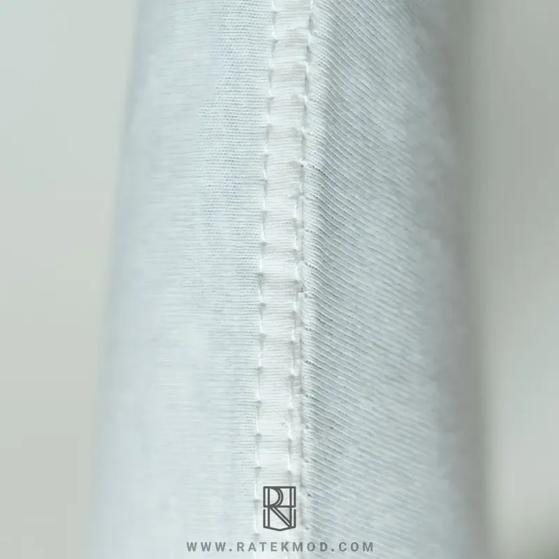 تیشرت باکسی ساده بیسیک سفید پنبه سوپر درجه یک