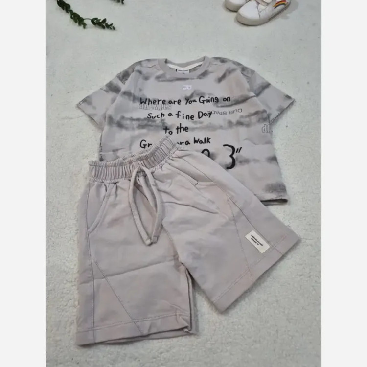 ست تیشرت و شلوارک اسپرت بچگانه سایز 35 تا 50