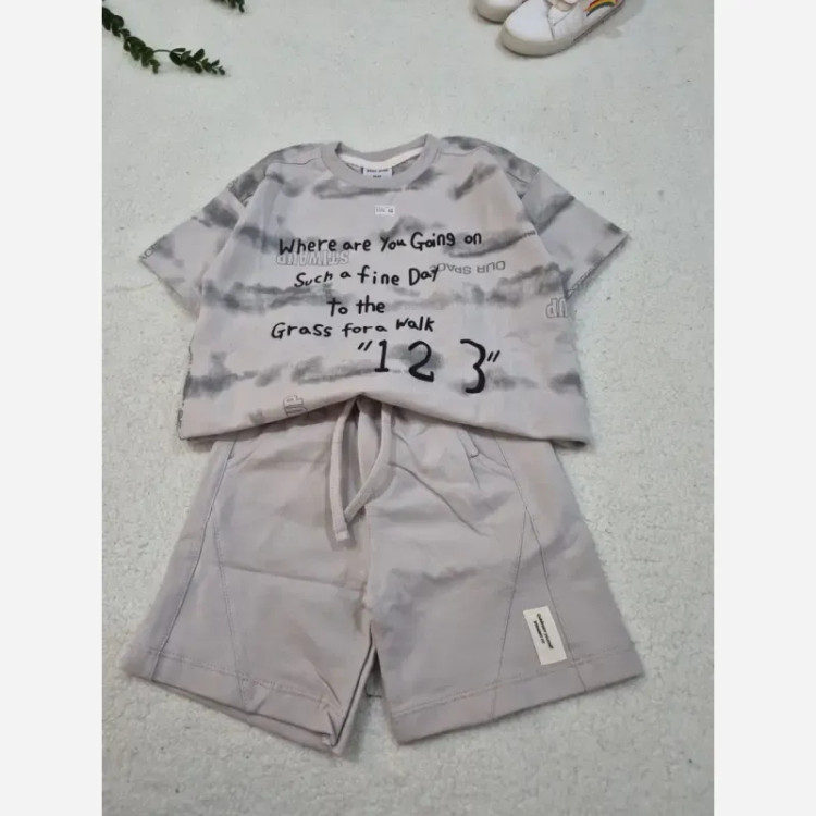 ست تیشرت و شلوارک اسپرت بچگانه سایز 35 تا 50